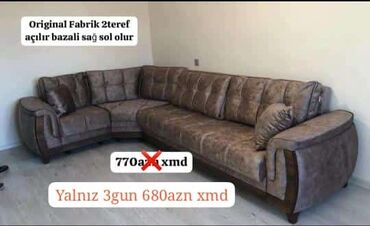 Divanlar: Künc divan, Yeni, Açılan, Bazalı, Parça, Şəhərdaxili pulsuz çatdırılma