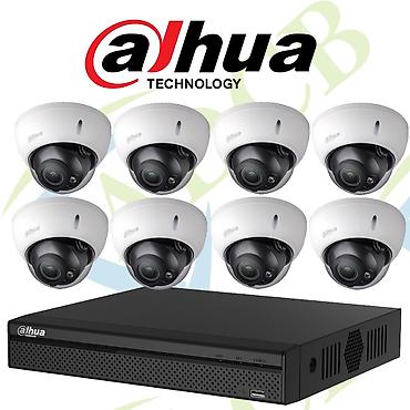 dvr 8 port: Dahua təhlükəsizlik sistemi – 8 ədəd dome IP kamera + NVR qeydiyyatçı — 1