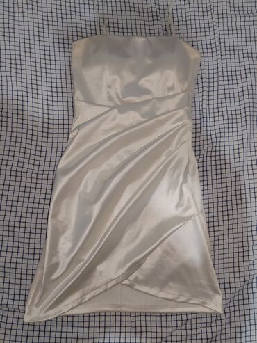 haljine od satena: XS (EU 34), S (EU 36), bоја - Crna, Večernji, maturski, Na bretele