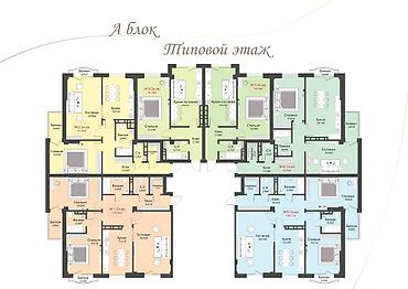 capital holding: 1 комната, 55 м², Элитка, 2 этаж, ПСО (под самоотделку) — 5