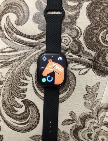 Другие смарт-часы: Смарт‑часы с прямоугольным сенсорным дисплеем и черным плетеным — 9