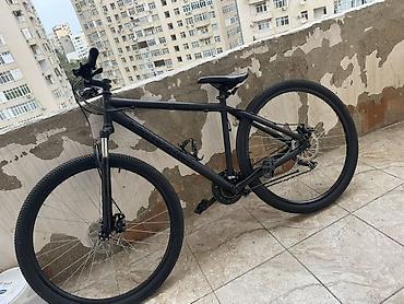 Городские велосипеды: Şəhər və yüngül off-road üçün universal velosiped - Rəng: mat qara - — 4