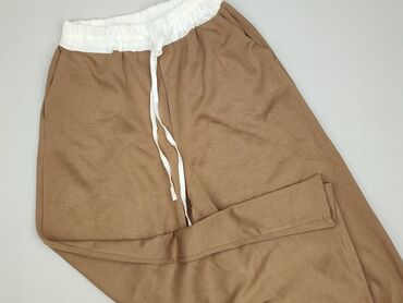 spodnie dresowe damskie beż ściągaczy allegro: Sweatpants for women, S (EU 36)