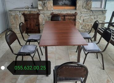 Masa və oturacaq dəstləri: Mətbəx üçün, Yeni, Açılmayan, Kvadrat masa — 3