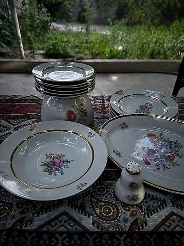 suse banka satisi: Nahar dəsti, rəng - Ağ, Farfor, 6 nəfərlik, Rusiya — 7
