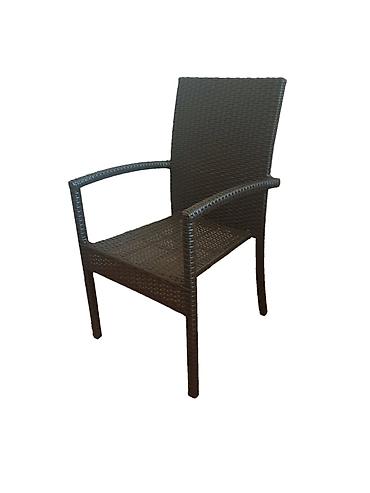 №: 984 Məhsulun adı: Bağ üçün stul Zili Rattan Tokio, qəhvəyi; stul