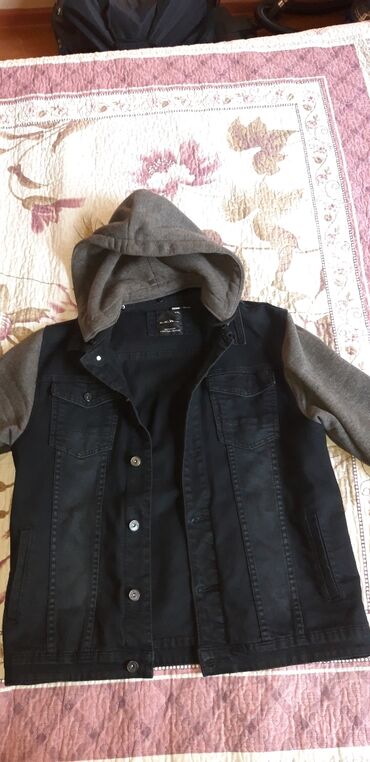 куртки мужские бу: Куртка M, цвет - Серый
