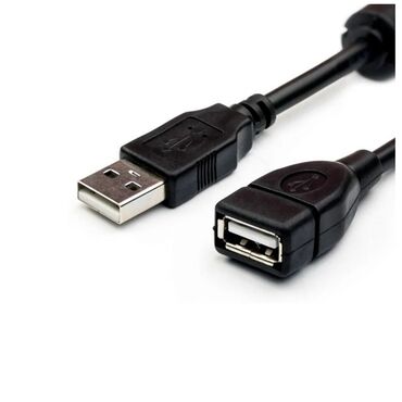 компьютерные комплектующие бишкек: Кабель black USB male to female extension cable 1.5m Art 1989 Для