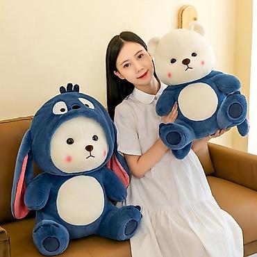 baby sling: ✨ Мягкая игрушка — большой милый мишка в капюшоне! 🧸💙 Супер мягкий — 8