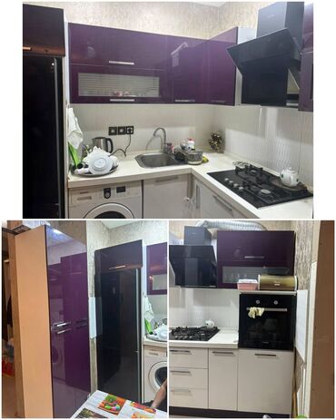 Divan və kreslo dəstləri: Metbex mebeli 300 azn. Ölçü 233*235. Ustünde qaz, moyka verilir. Elave