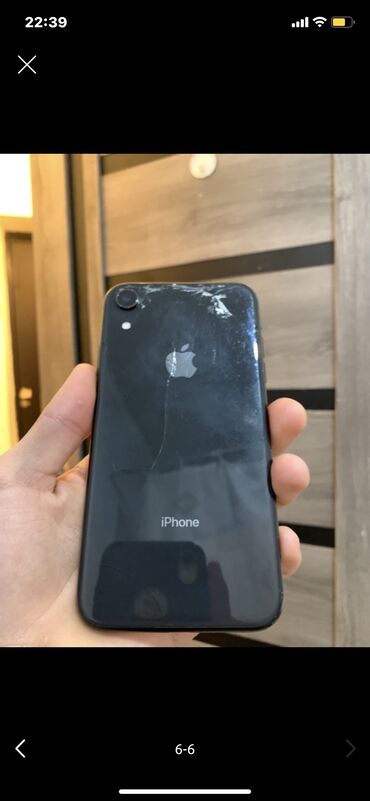 обмен на xs: IPhone Xr, Колдонулган, 128 ГБ, Jet Black, Заряддоочу түзүлүш, Каптама, Кабель, 100 %