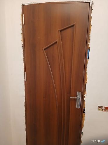 fındıq ağacı: Daxili qapı – dekorativ şüşəli dizayn - Material: ağac fakturalı — 4