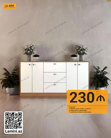 Komodlar: Məhsul: Komod - Ölçülər: D 40 x H 80 x U 160 sm - Dizayn: Minimalist — 1