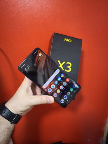 işdenmiş telfonlar: Poco X3 NFC, 128 ГБ, цвет - Синий