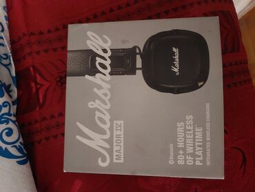 Микрофоны: Новый Беспроводные (Bluetooth) Наушники, Marshall, цвет - Черный
