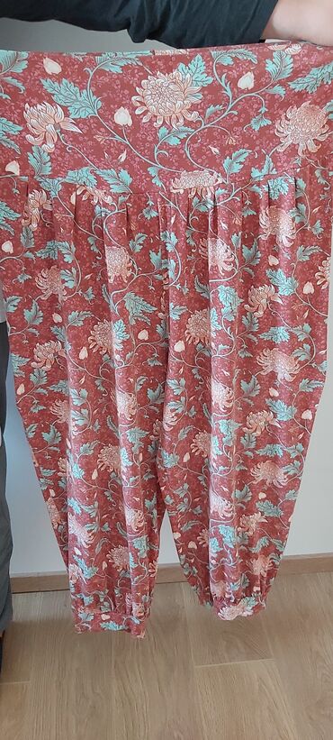 tanke letnje pantalone: 6XL (EU 52), High rise, Palazzo