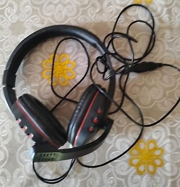 купить динамик для сабвуфера: Simli qulaqlıq-mikrofon (headset) - Üstü yastıqlı başlıq və qulaqüstü — 1
