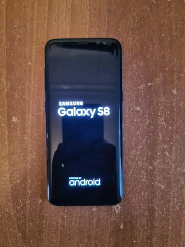 samsung s8 ekran: Samsung Galaxy S8, 64 GB, rəng - Qara, Barmaq izi, Face ID