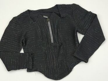 czarne koronkowe bluzki z długim rękawem: Blouse, Tu, S (EU 36), condition - Good