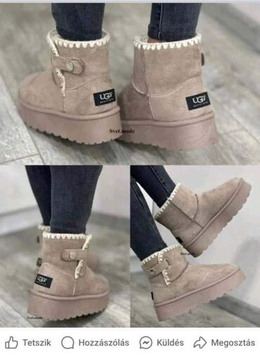 policijske čizme: Ugg mini boots, color - Beige, 40