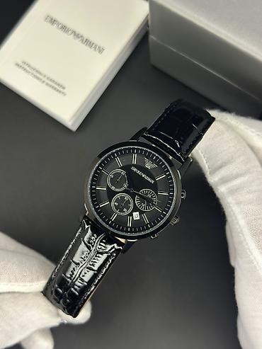 klasik: Yeni, Qol saatı, Emporio Armani, rəng - Qara — 2