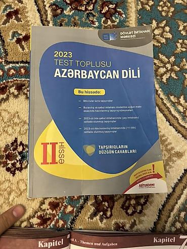 Тесты: Məhsul: “Azərbaycan dili – 2023 Test Toplusu”, II hissə (Dövlət — 1
