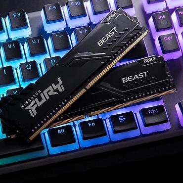 Оперативная память (RAM) для ПК: Оперативная память (RAM) для ПК, Б/у, Kingston Fury, 64 ГБ, DDR4, 3200 МГц — 1
