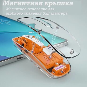 Компьютерные мышки: Прозрачная мышка Мышка для ноутбука Блютуз мышка Беспроводная мышка — 8