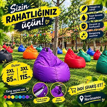 Yeni, Pufik-kreslo, Kredit yoxdur, Şəhərdaxili pulsuz çatdırılma lalafo.az -da Yeni, Pufik-kreslo, Kredit yoxdur, Şəhərdaxili pulsuz çatdırılma
