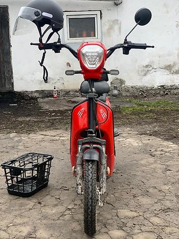 Скутеры: Электрический скутер (красный) с комплектом аксессуаров мини торг — 1