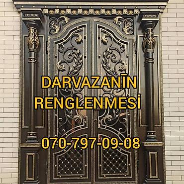 otaq qapi ustasi: 1️⃣ darvazalari̇n renglenmesi̇ xi̇dmeti̇ 2️⃣baki sumqayit ərazisində — 1