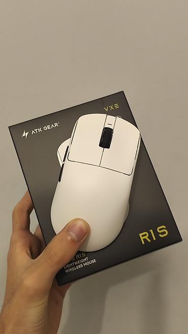 3d printer qiyməti: ATK DragonFly VXE R1 S – yüngül simsiz kompüter siçanı - Rəng: ağ - — 1