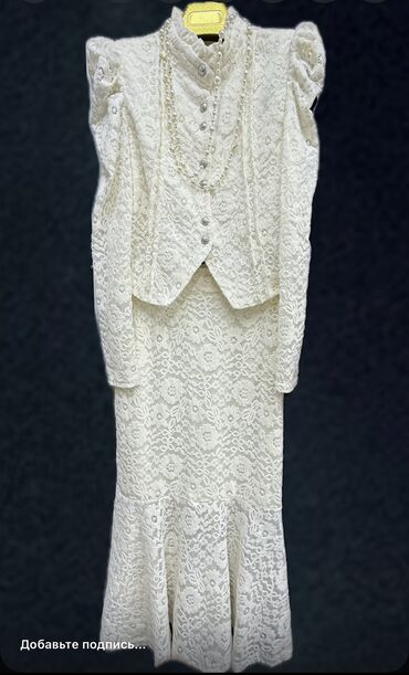 вечернее платье 54 размера: Кече көйнөгү, Узун модель, Штапель, Жеңдери менен, M