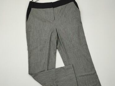 szara bluzki damskie eleganckie: Material trousers, L (EU 40), condition - Good
