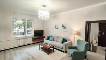 Продажа квартир: 2 комнаты, 54 м², 105 серия, 1 этаж, Евроремонт — 1