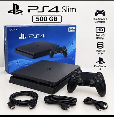 Sony PlayStation 4 Slim – 500 GB - Model: PS4 Slim - Yaddaş: 500 GB
