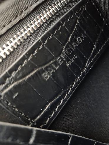 mango torbe snizenje: Balenciaga torba u crnoj boji sa reljefnom krokodil teksturom i — 3
