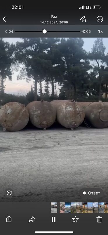Qab-qacaq və mətbəx ləvazimatları: Bak, Metal, 5000 l l, İşlənmiş, Ünvandan götürmə