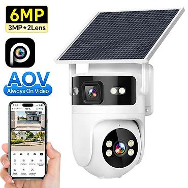 Günəş paneli ilə işləyən 6MP PTZ təhlükəsizlik kamerası - İki linza lalafo.az -da Günəş paneli ilə işləyən 6MP PTZ təhlükəsizlik kamerası - İki linza