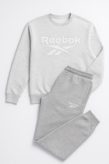 хороший мужской костюм: Спортивный костюм Reebok, светло‑серый меланж женский Состав набора