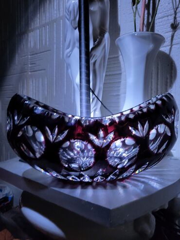 Ostalo posuđe: Cinija nova gondola,kristal,led kristal 70te Nachtmann. Cinija je — 1