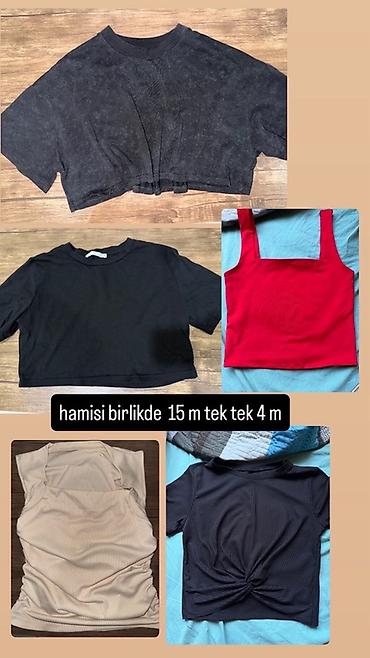 Gecəliklər: Qadın geyimləri dəsti Üst geyimləri: - 5 ədəd qısa top/kroptop: - — 1