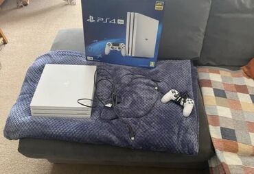 PS4 (Sony PlayStation 4): Sony PlayStation 4 Pro 1TB Home Console - White - Used Condition
