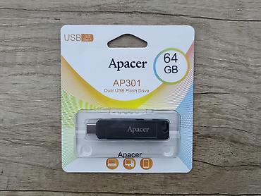 windows surface: Флеш-накопитель APACER AP301, 64 ГБ с двумя разъёмами. В наличии — 6