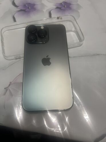 Apple iPhone: IPhone 13 Pro, Б/у, 128 ГБ, Space Gray, Чехол, 81 % — 1