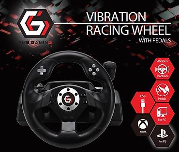 7in1 Gejmerski volan STR-M-40 Gembird RACEMASTER, PC, PS3, PS4