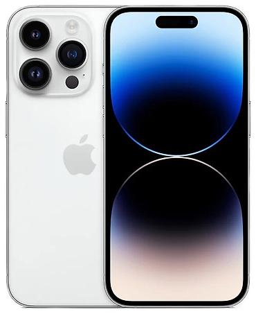 lalafo 14 pro: IPhone 14 Pro, Б/у, 128 ГБ, Белый, Защитное стекло, Чехол, Кабель, 87 % — 1