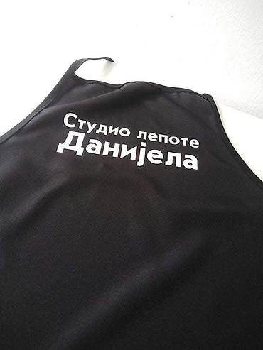 Kuhinjski tekstil: Kecelje personalizovane sa štampom po zelji. Kecelje u živim bojama — 25