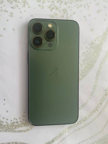айфоны бу бишкек: IPhone 13 Pro, Колдонулган, 256 ГБ, Жашыл, Заряддоочу түзүлүш, Коргоочу айнек, Каптама, 86 %