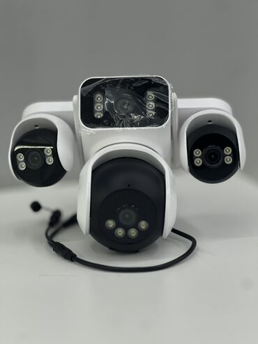 монит: Уличная многообъективная Wi‑Fi IP‑камера видеонаблюдения с прожектором